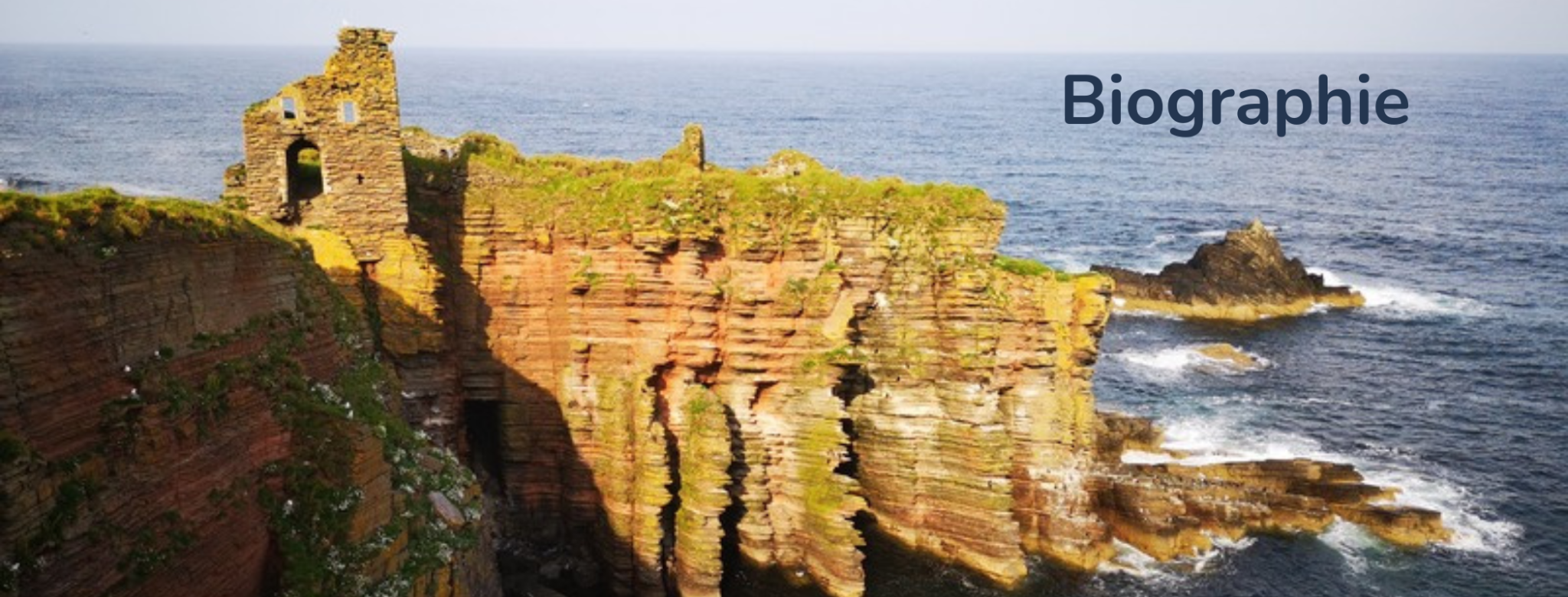 Falaises et ruines en bord de mer — Biographie